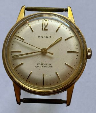 Anker 17 Jewels - Vintage Herren Armbanduhr - Werk läuft