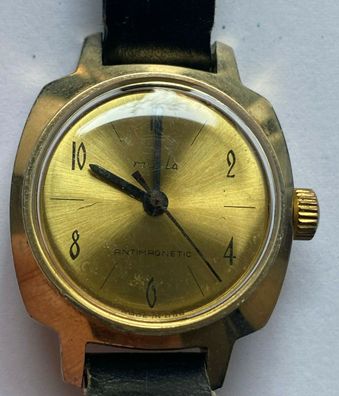 Ruhla - Handaufzug Vintage - seltene Armbanduhr Unisex- Werk läuft