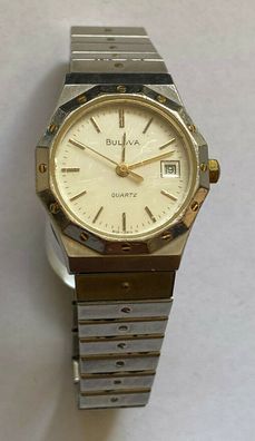 Bulova - Vintage Watch / Uhr Quartz Damen - Batterie neu - Werk läuft