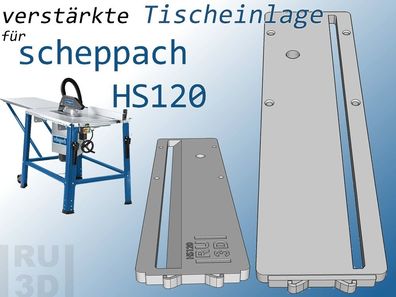 Verstärkte Tischeinlage f. Scheppach HS120 u. TS310 Tischkreissäge Einlegeplatte