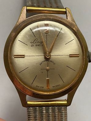 Lings 21 Prix Herren - Armbanduhr 50er Jahre - Handaufzug - Werk läuft