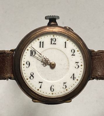 Taschenuhr / Armbanduhr - 800er Silber - Meisterzeichen - Werk läuft