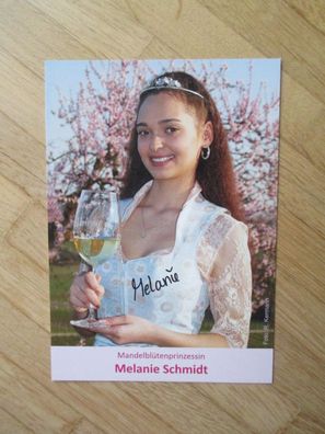 Mandelblütenprinzessin 2022/2023 Melanie Schmidt - handsigniertes Autogramm!!!