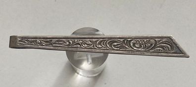 Art Deco - Krawattenklammer 835er Silber - Fein zesiliert - 8 cm