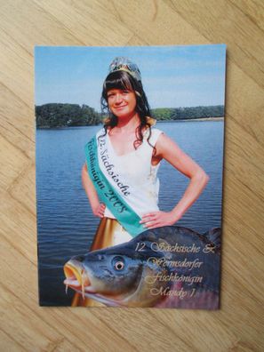 12. Sächsische und Wermsdorfer Fischkönigin 2008 Mandy Vogel - Autogrammkarte!!!