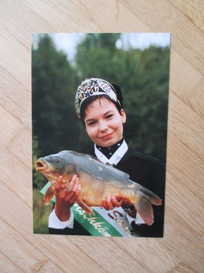 6. Sächsische und Wermsdorfer Fischkönigin 2002/2003 Katja Hornau - Autogrammfoto!!!