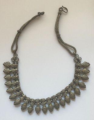 Beduinenschmuck Halskette / Collier - Silberfarbend - traditionelle Handarbeit