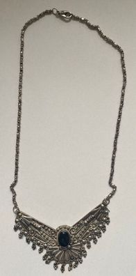 Art Deco - Wunderschönes Collier mit Onyx um 1920 - 800er Silber