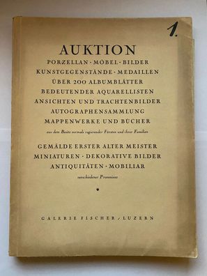 Galerie Fischer - Porzellan, Möbel, Medaillien - Auktion 5. Juli Mai 1925