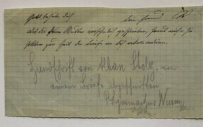 Alban Isidor Stolz ( 1808 - 1883 ) - Literatur - original Autograph / Note