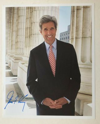 John Kerry - Politik - original Autogramm - Großfoto 25 x 20 cm