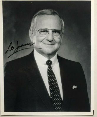 Lee Johnson - U.S. Politik - original Autogramm - Großfoto 25 x 20 cm