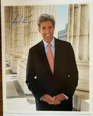 John Kerry - US-Außenminister - original Autogramm - Großfoto 25 x 20 cm