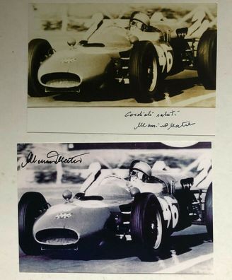 Massimo Natili - Formel 1 - 2 original Autogramme - Größe 15 x 10 cm