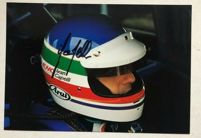 Ivan Capelli - Formel 1 - original Autogramm - Größe 18 x 12 cm