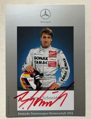 Bernd Schneider - Formel 1 - original Autogramm - Größe 15 x 10 cm