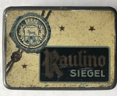 Raulino Siegel - Zigarettendose - recht seltene Blechdose um 1920