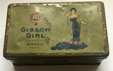 Blechdose / Tin Box - 100 Cigarettes Gibson Girl Manoli