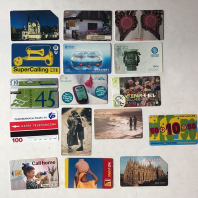 61 gebrauchte Telefonkarten Asien - viele gesuchte Sammlerstücke