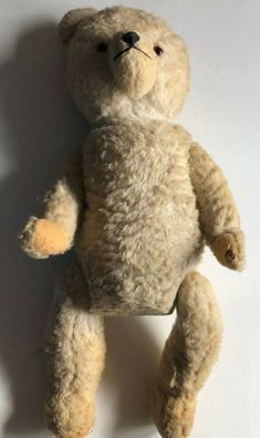 Großer Teddy - Strohfüllung - Original ca 30er Jahre - Größe ca 55 cm