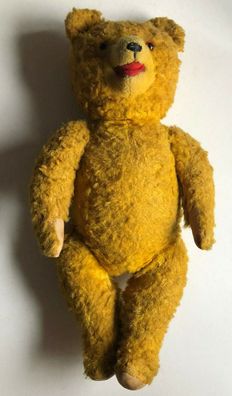 Teddy - groß- Original ca 50er Jahre -Brummgeräusch- Höhe ca 46 - Rarität