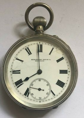 Meridienne Watch Brooklyn - seltene Taschenuhr 900er Silber - Werk läuft an