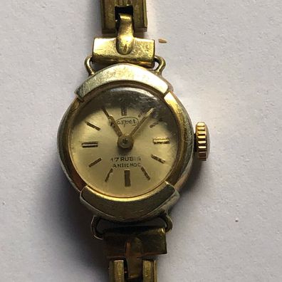 Kasper 17 Rubis - Armband Vergoldet - Vintage - Handaufzug Damen - Werk läuft