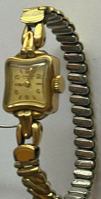 Junghans Walzgold Double 15 Jewels - Vintage Damen - Handaufzug - Werk läuft