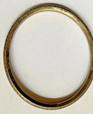 Armreif 835er Silber ca. Jahrhundertwende - fein zesiliert - Durchmesser 6,5 cm
