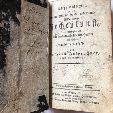 Anleitung zu der, neuester Zeit im Handel und Wandel Rechenkunst - Nürnberg 1800