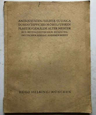 Antiquitäten, Silber, Judaica, Dosen, Teppiche - Versteigerung / Helbing 1928