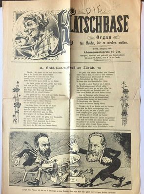 Die Klatschbase ( Schweiz ) - Schweiz -Zürich - Zeitschrift XXVIII Jahrgang 1909