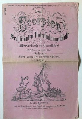 Der Scorpion - Sechsleläuten Unterhaltungsblatt - Jährlich erschienen 1869