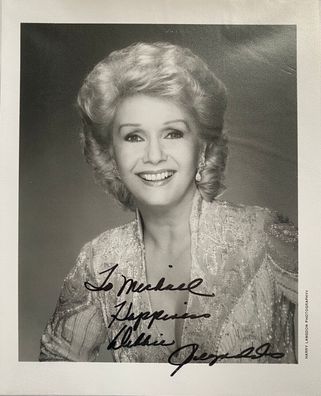 Debbie Reynolds - Musik / Film - original Autogramm - Größe 25 x 20 cm