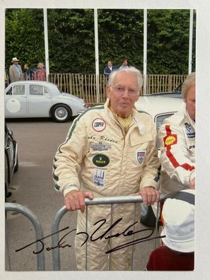 John Rhodes - Formel 1 - original Autogramm - Größe 20 x 15 cm
