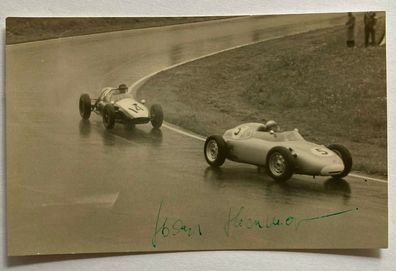 Hans Hermann - Formel 1 - original Autogramm - Größe 12 x 8 cm
