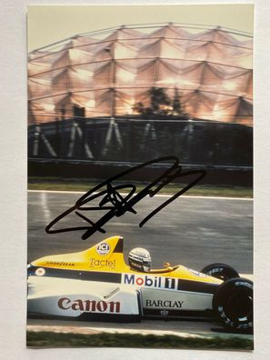 Riccardo Patrese - Formel 1 - original Autogramm - Größe 19 x 12 cm