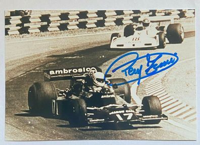 Renzo Zorzi - Formel 1 - original Autogramm - Größe 18 x 12 cm