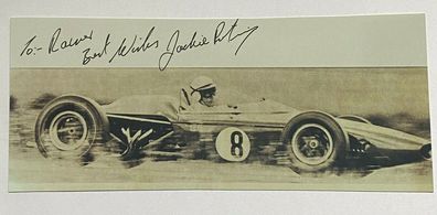 Jackie Pretorius - Formel 1 - original Autogramm - Größe 18 x 8 cm