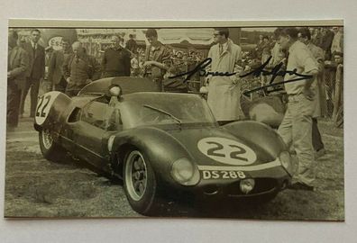 Bruce Halford - Formel 1 - original Autogramm - Größe 15 x 9 cm