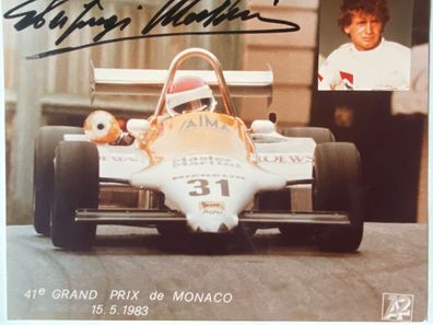 Pierluigi Martini - Formel 1 - original Autogramm - Großfoto 25 x 20 cm