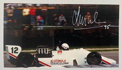 Luis Perez-Sala - Formel 1 - original Autogramm - Größe 15 x 9 cm