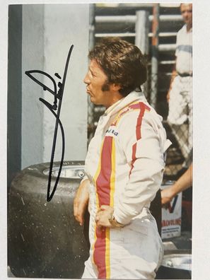 Mario Andretti - Formel 1 - original Autogramm - Größe 13 x 9 cm
