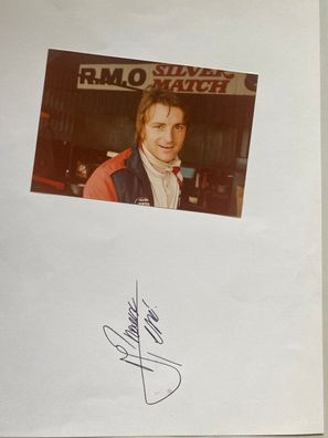 Rene Arnoux - Formel 1 - original Autogramm - Größe 20 x 15 cm