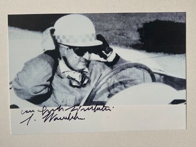 Gaetano Starrabba - Formel 1 - original Autogramm - Größe 13 x 9 cm