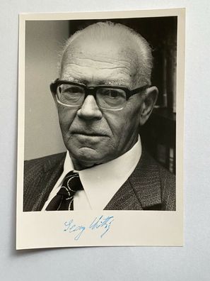 Prof. Georg Wittig - Nobelpreis Chemie 1979 - original Autogramm