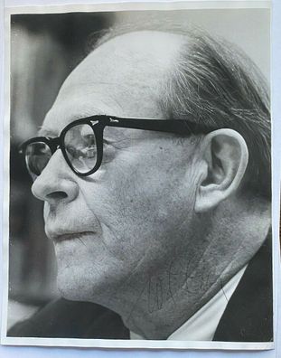 Willard Frank Libby - Nobelpreis Chemie 1960 - original Autograph Großfoto