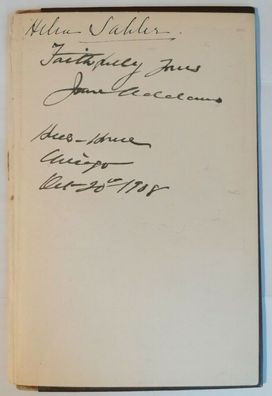 Jane Laura Addams - Nobelpreis Frieden 1931 - original Autogramm - 12 x 19 cm