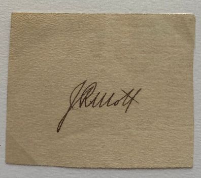 John Raleigh Mott - Nobelpreis Frieden 1946 - original Autogramm - 6 x 4 cm