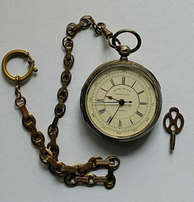 E. Wise Manschester Taschenuhr von 1880 Silber - Schlüsselaufzug - Werk läuft